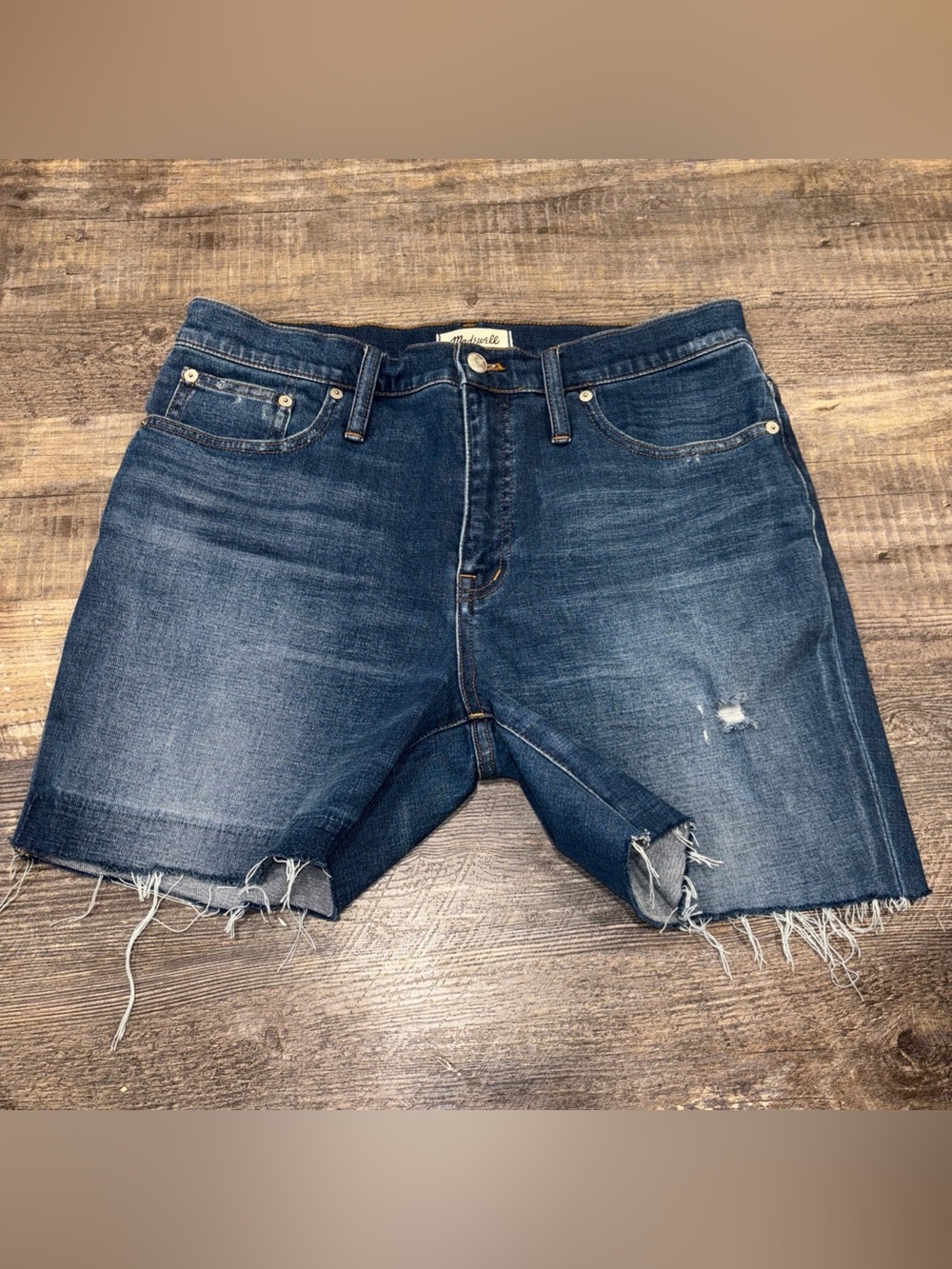 Madewell Cut Off Jean Shorts Size 32 Cali Denim